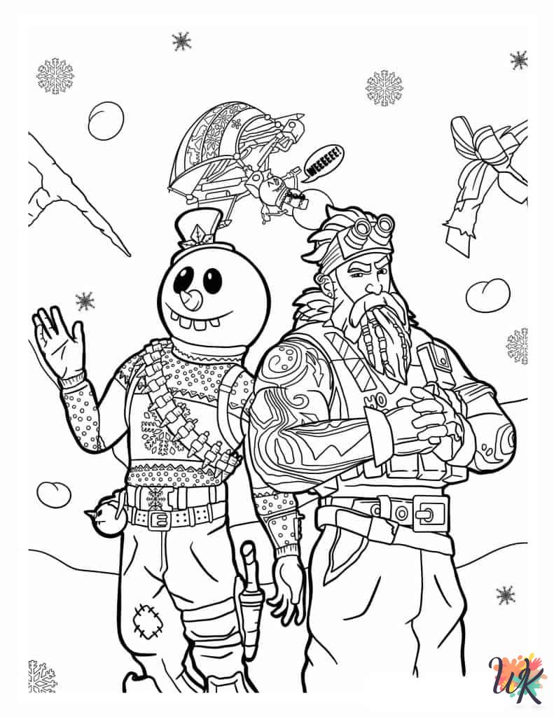 free Fortnite coloring pages pdf 1