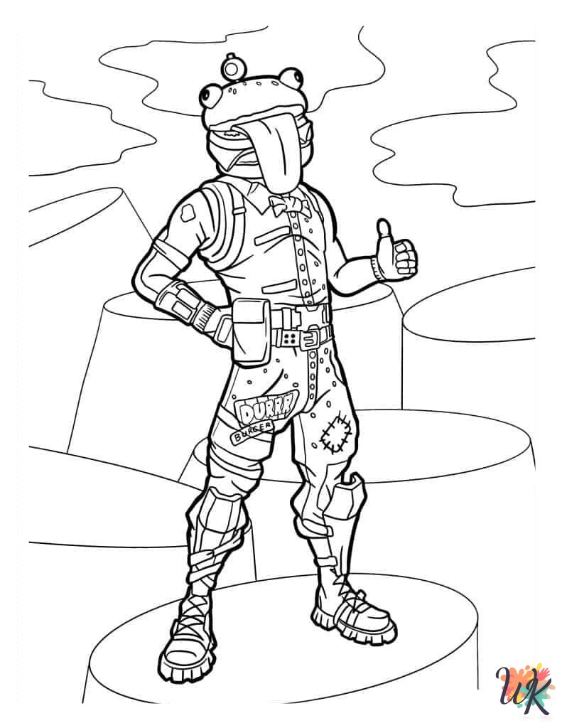 Fortnite adult coloring pages