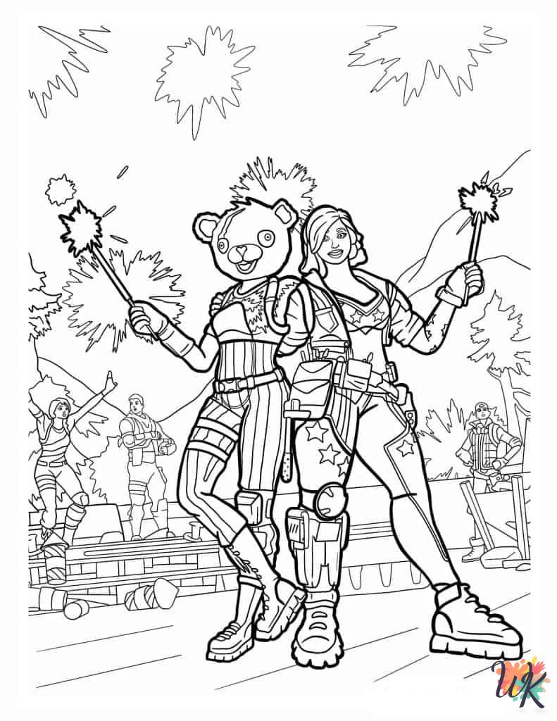 printable coloring pages Fortnite 3