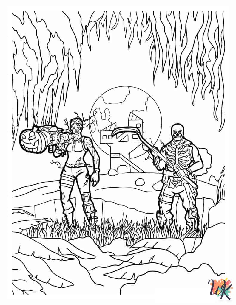 cute Fortnite coloring pages