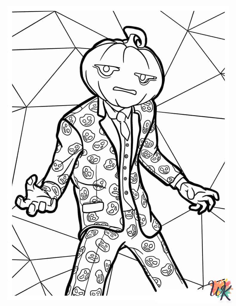 Fortnite coloring pages easy 1