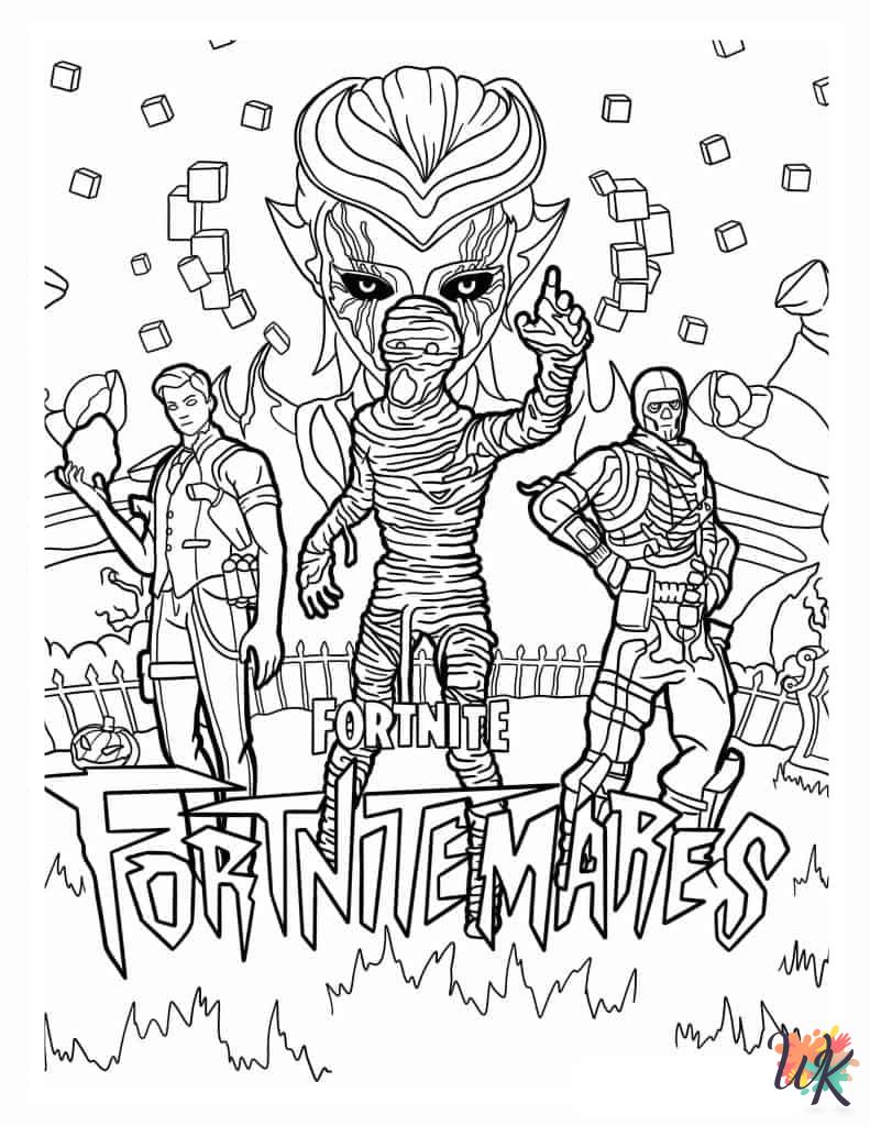 Fortnite coloring pages for adults