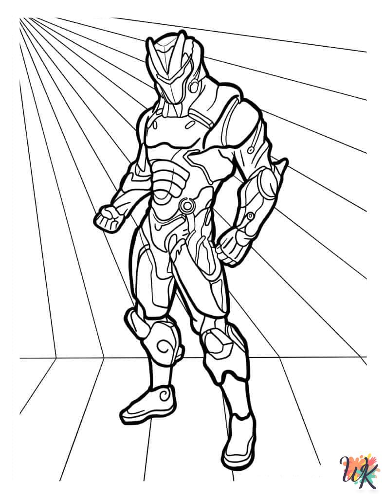 Fortnite decorations coloring pages