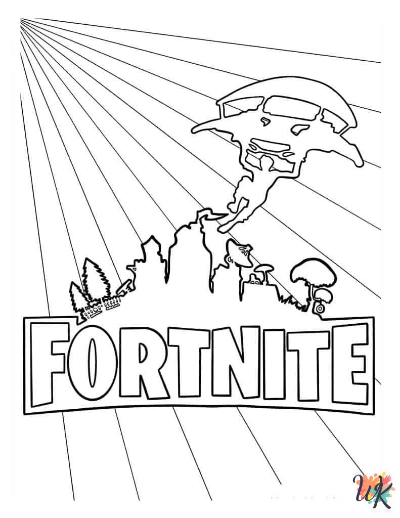 Fortnite coloring pages printable free