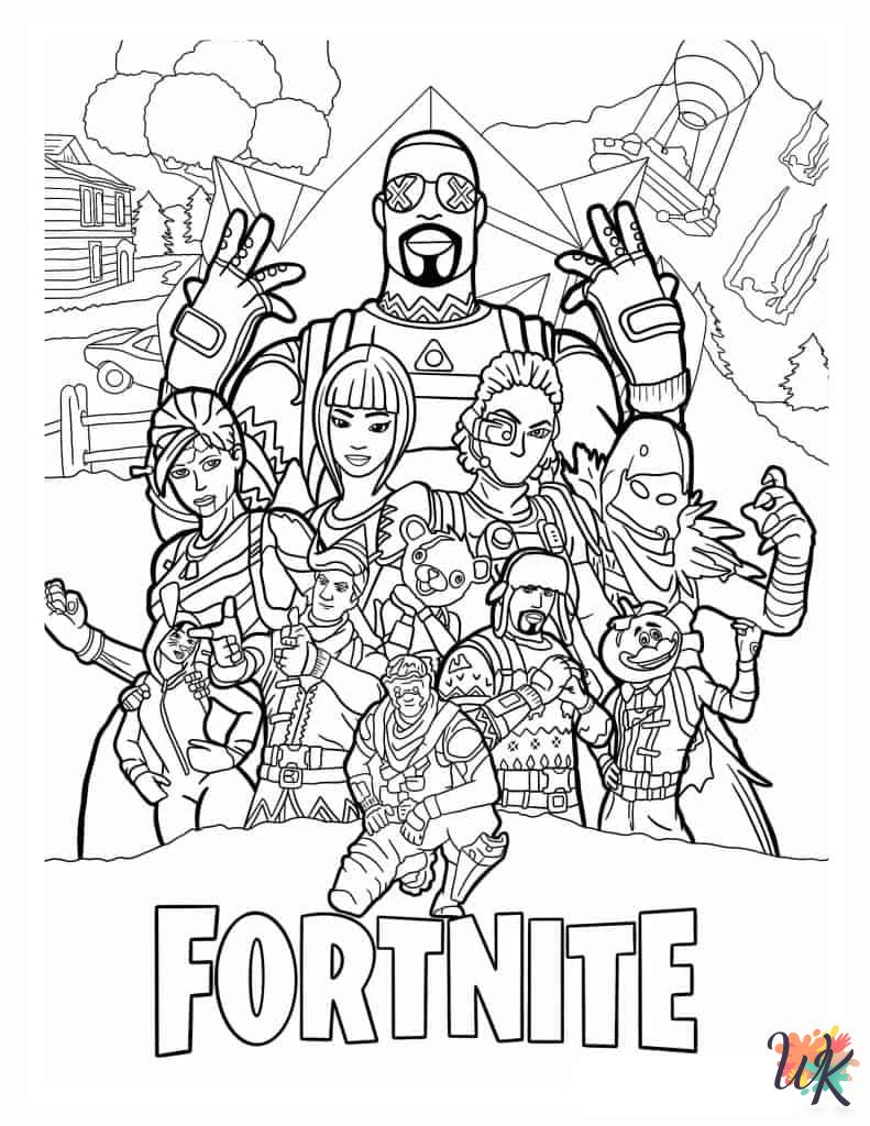Fortnite coloring pages to print 1