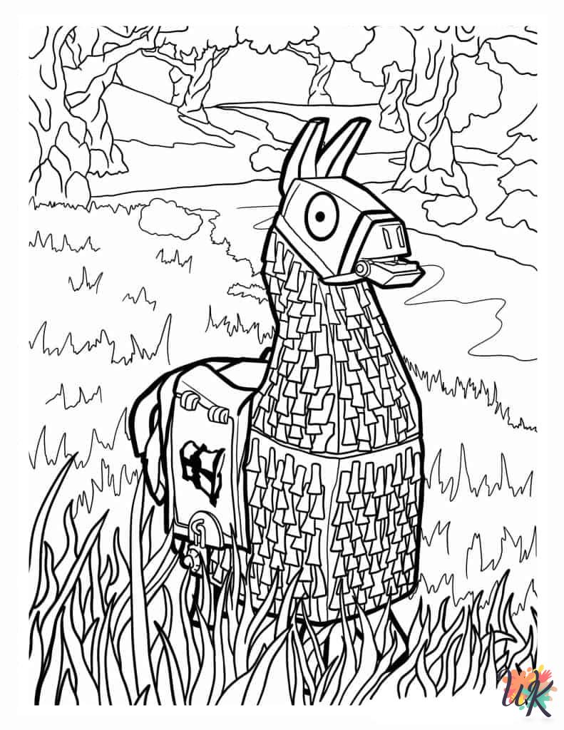 adult Fortnite coloring pages 1