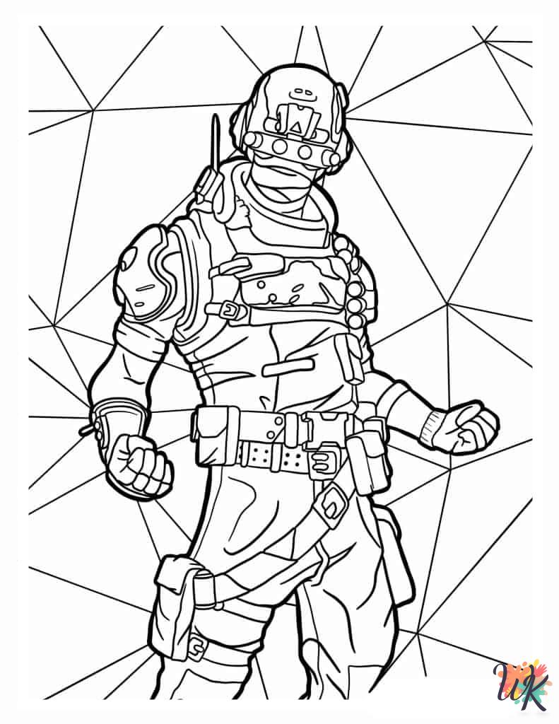 detailed Fortnite coloring pages for adults