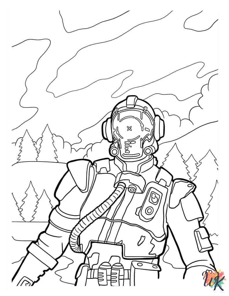 old-fashioned Fortnite coloring pages