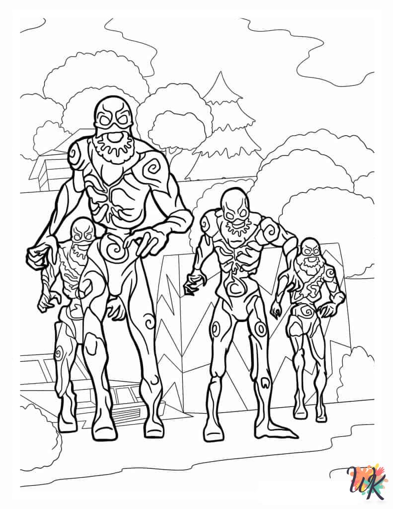 detailed Fortnite coloring pages 2