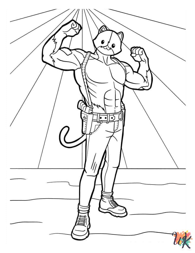 adult Fortnite coloring pages 2