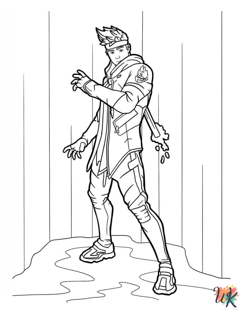 detailed Fortnite coloring pages