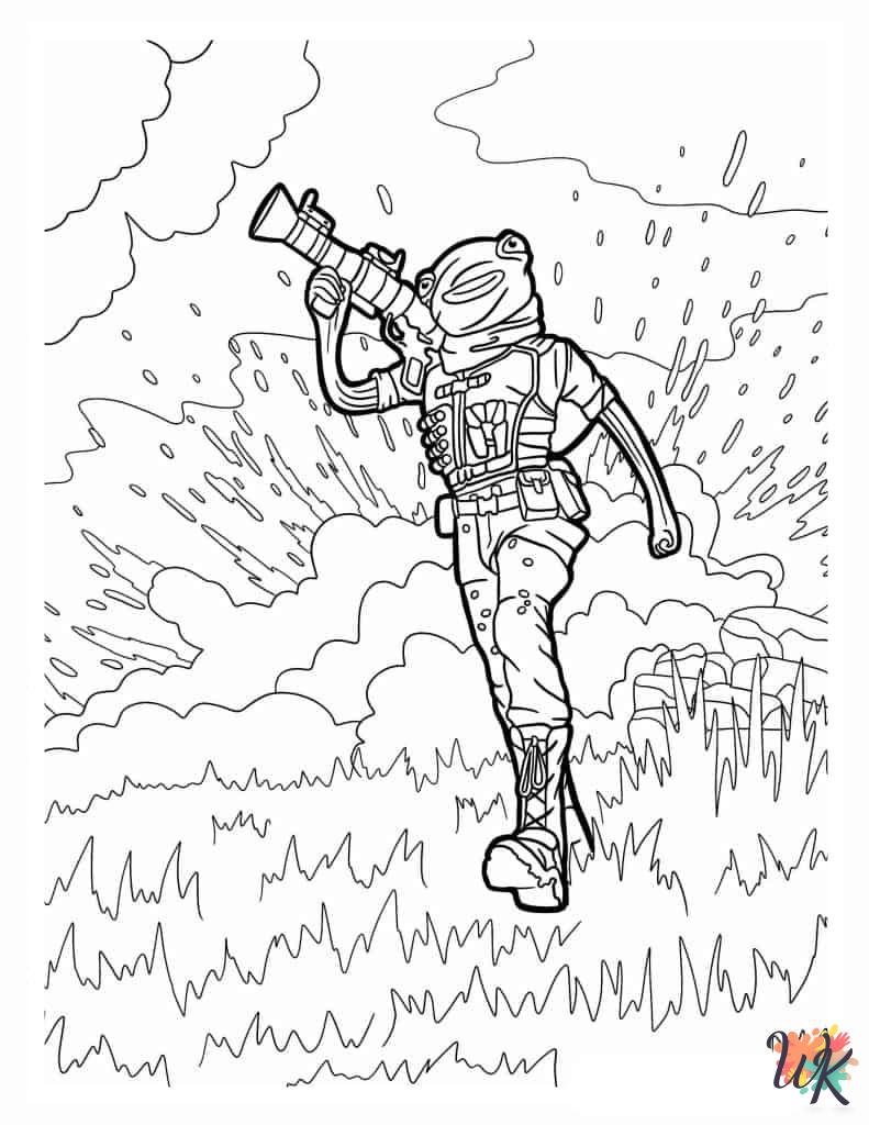 merry Fortnite coloring pages