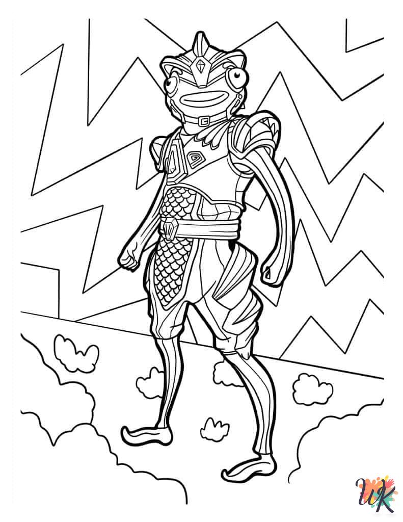 free adult Fortnite coloring pages
