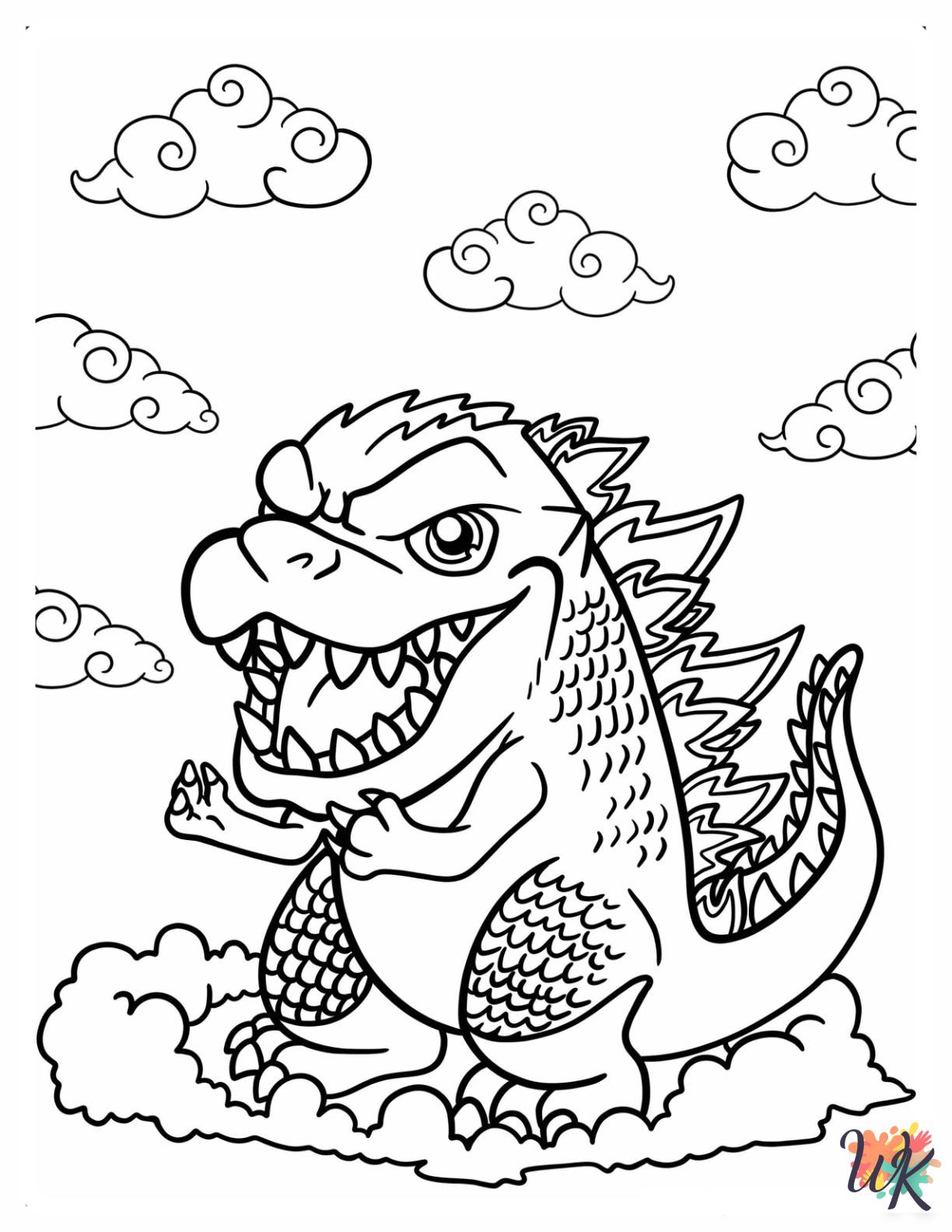 Godzilla coloring pages to print