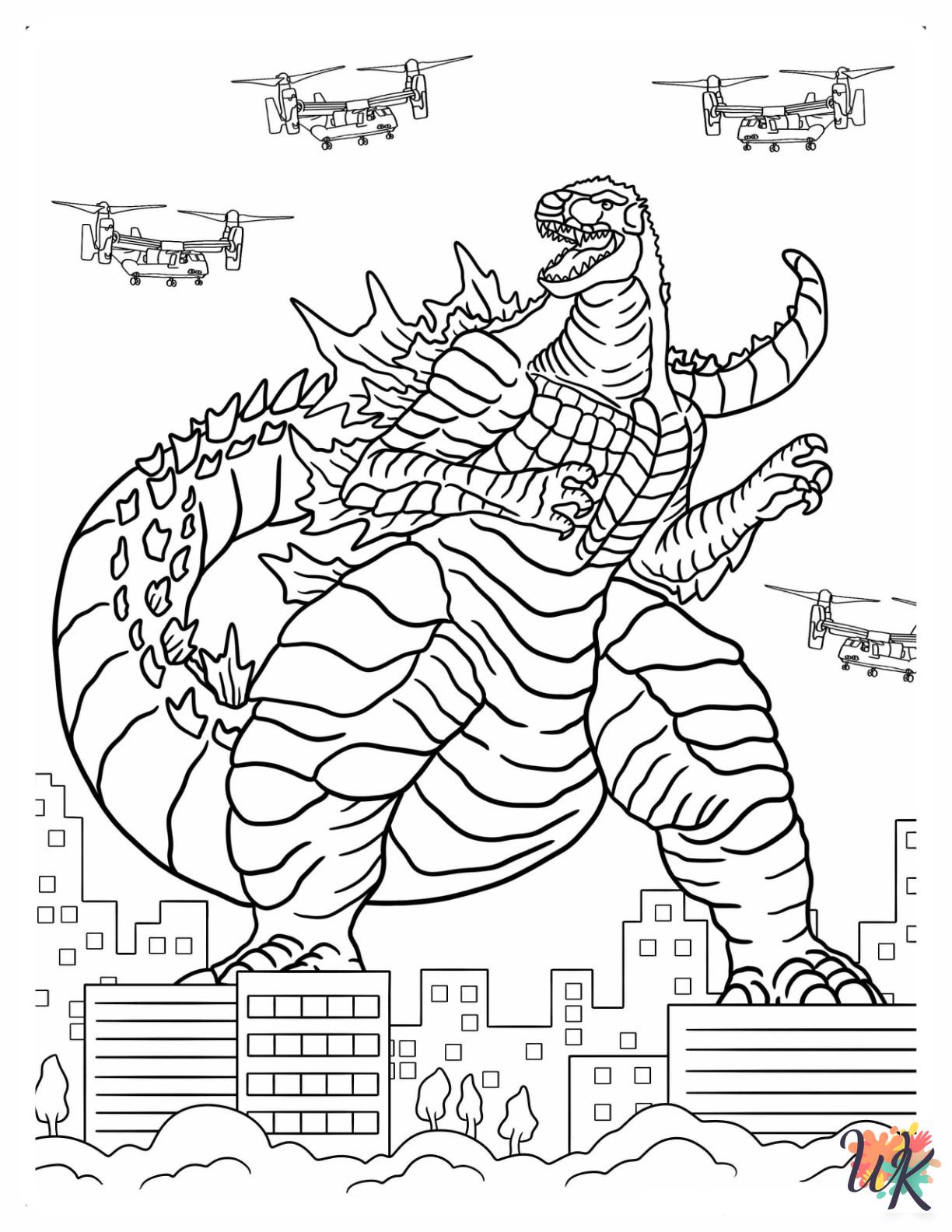 free Godzilla coloring pages