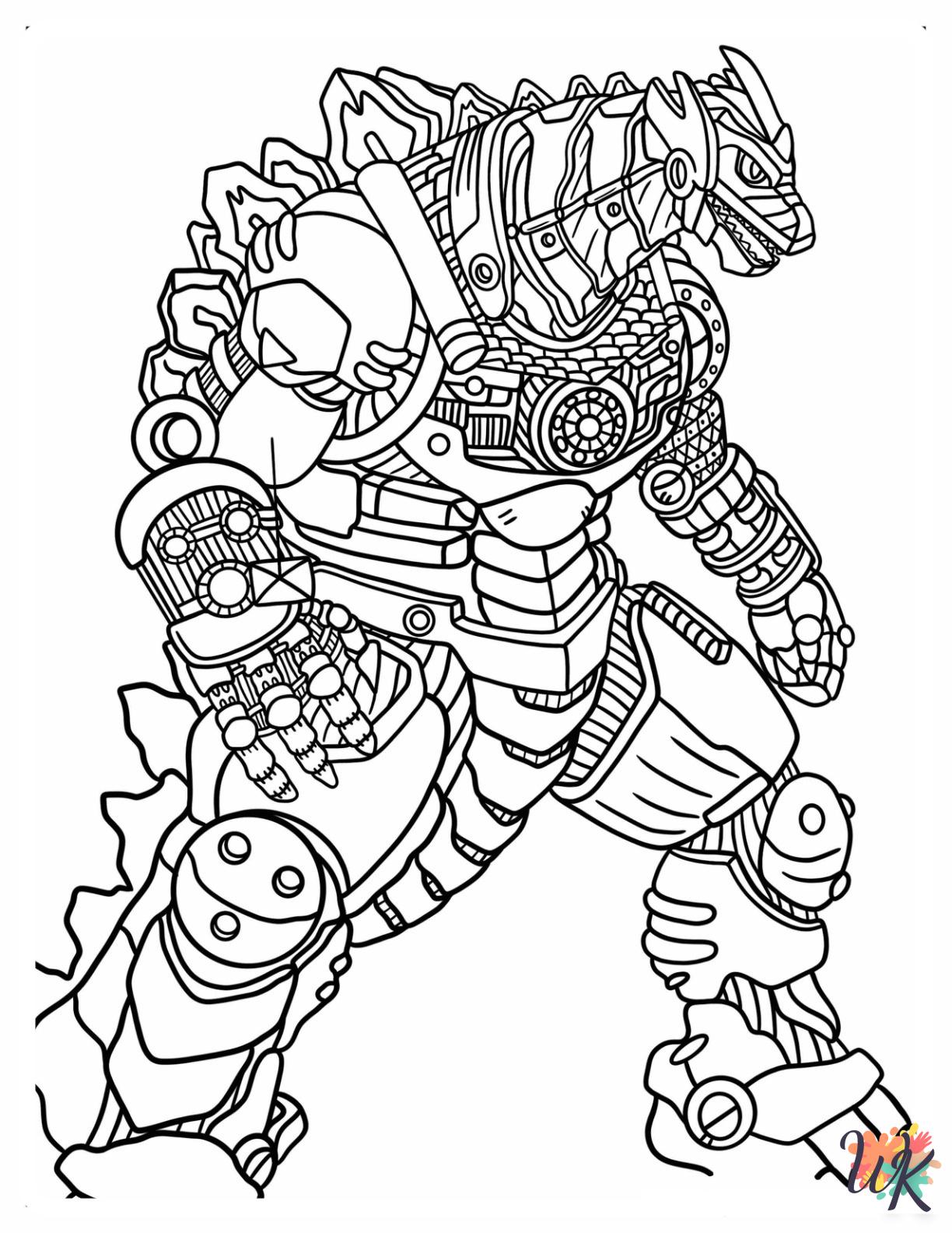 How To Color Godzilla 20 Godzilla Coloring Pages For Kids - ColoringPagesWK