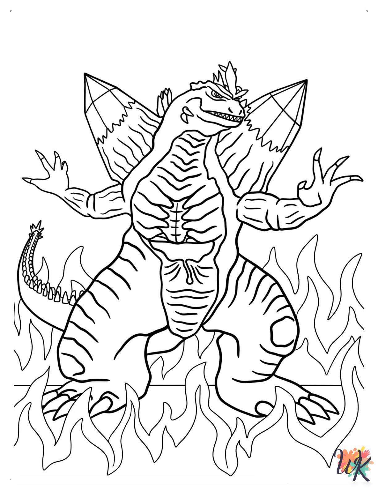 Godzilla coloring pages free
