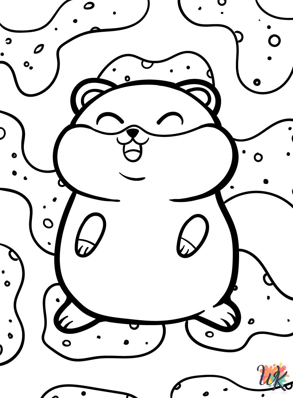 old-fashioned Hamster coloring pages
