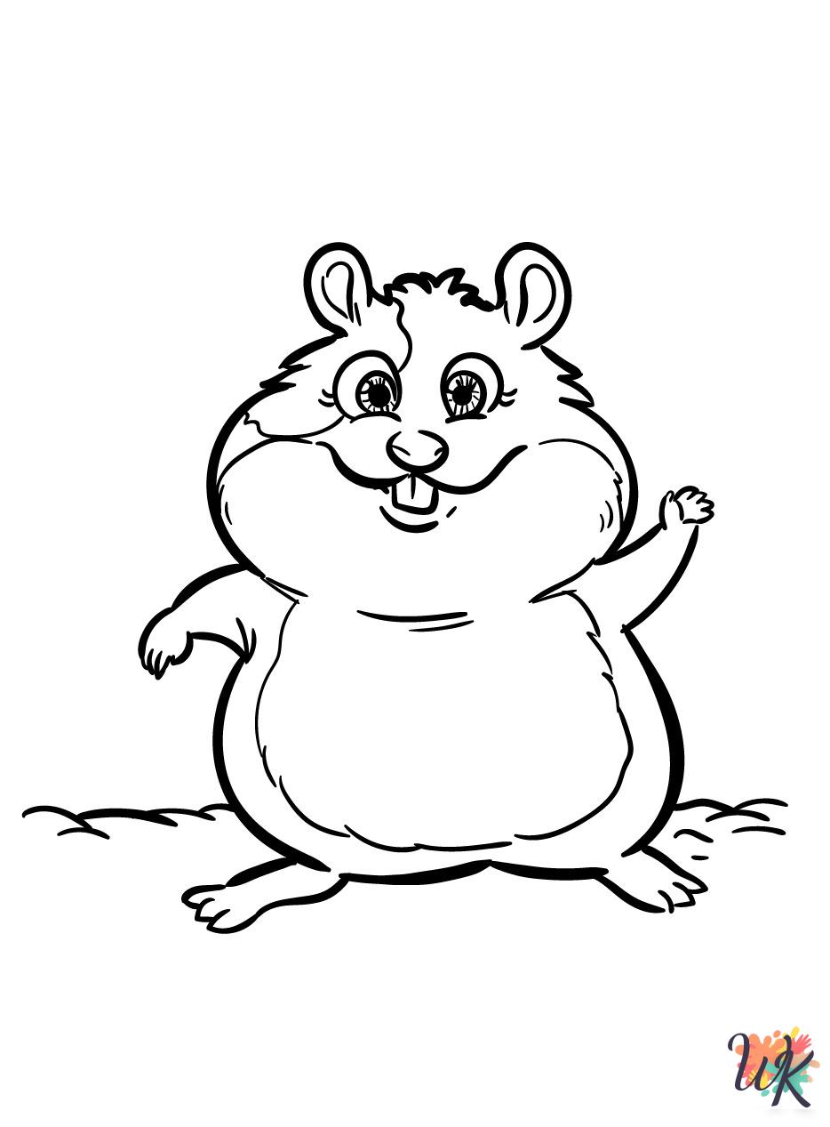 grinch Hamster coloring pages