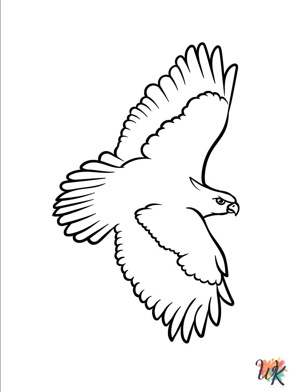 Hawk coloring pages pdf