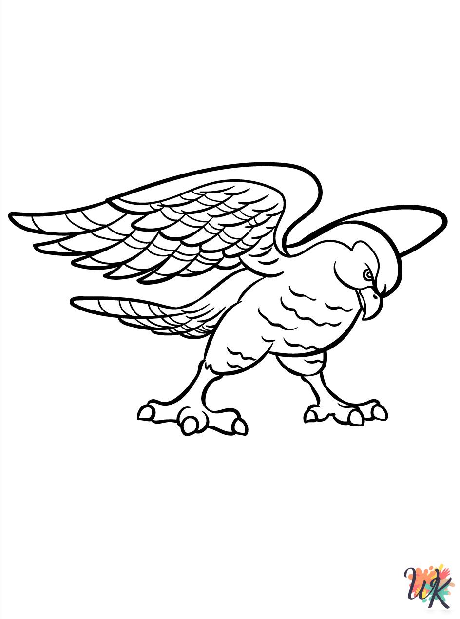 free coloring Hawk pages