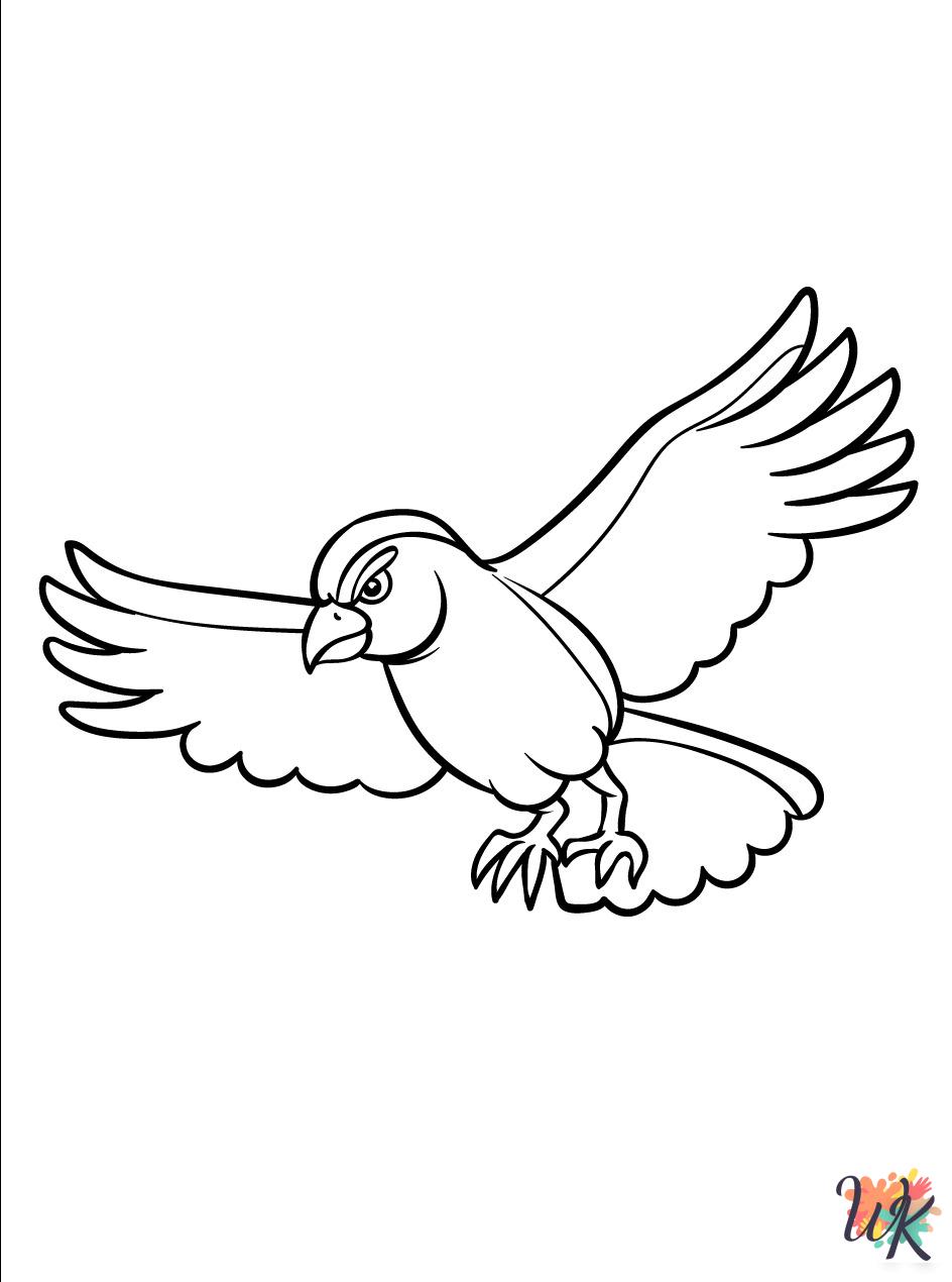 free coloring Hawk pages 1