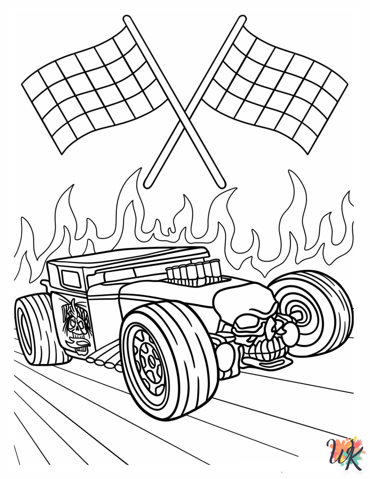 grinch Hot Wheels coloring pages