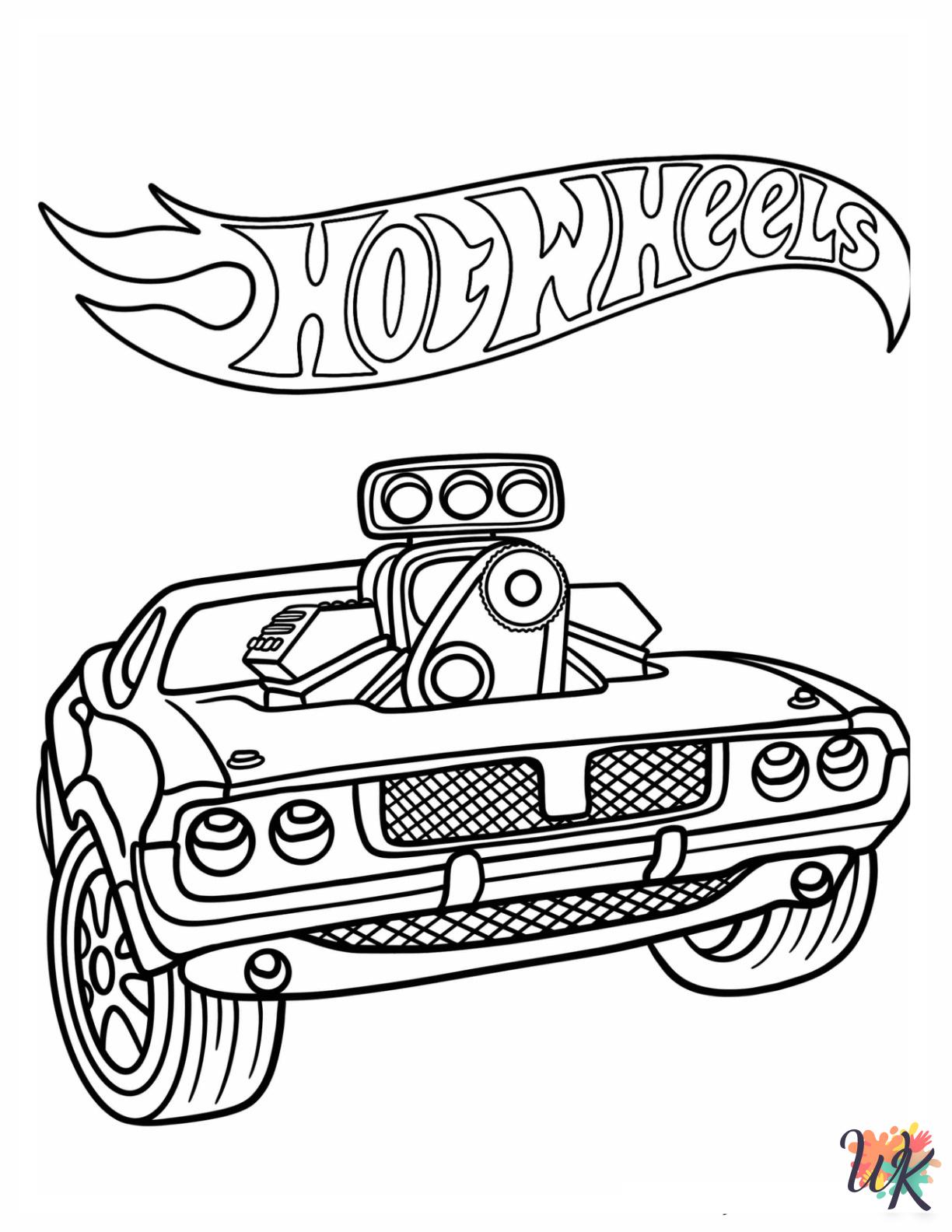 free printable Hot Wheels coloring pages 1