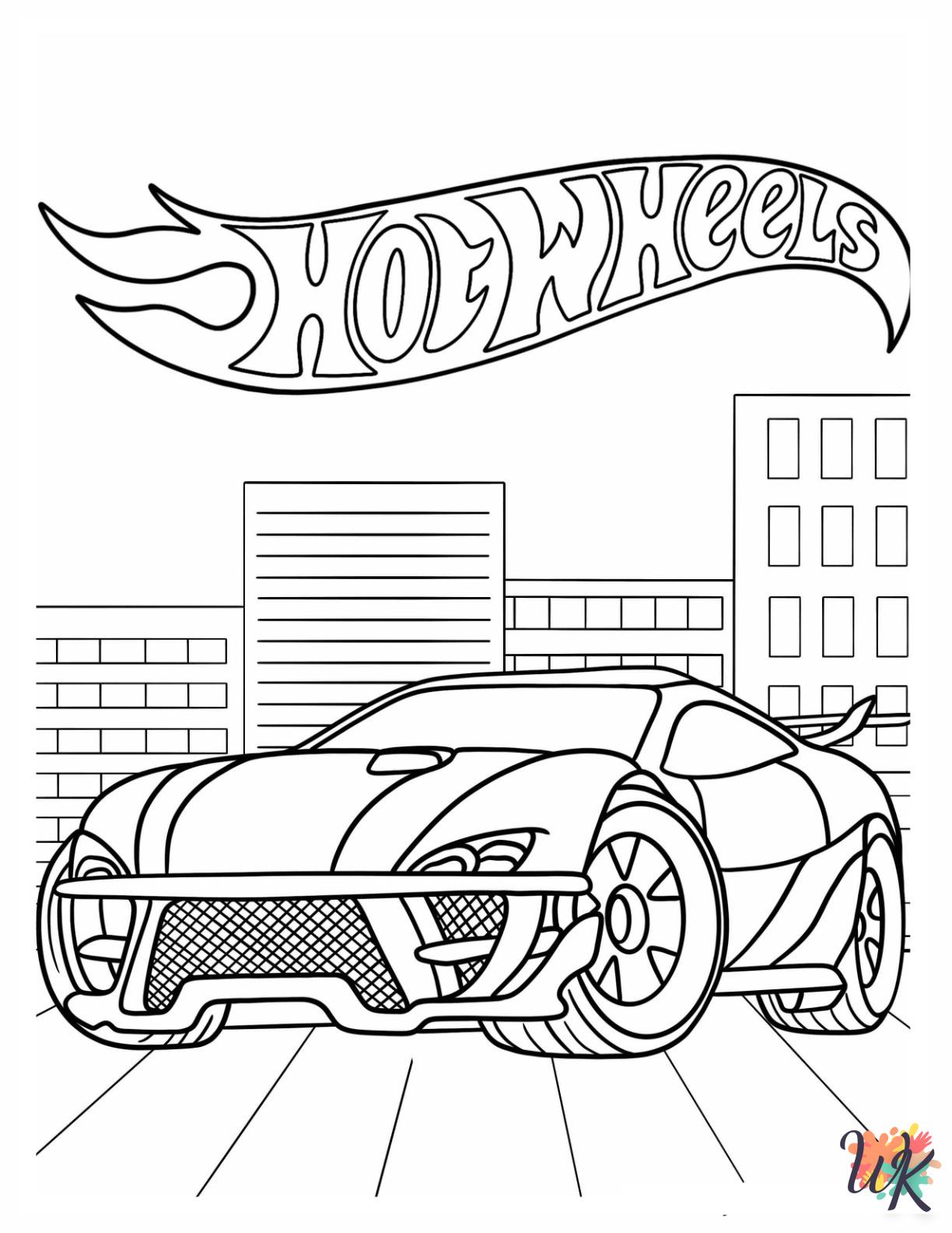 vintage Hot Wheels coloring pages 1
