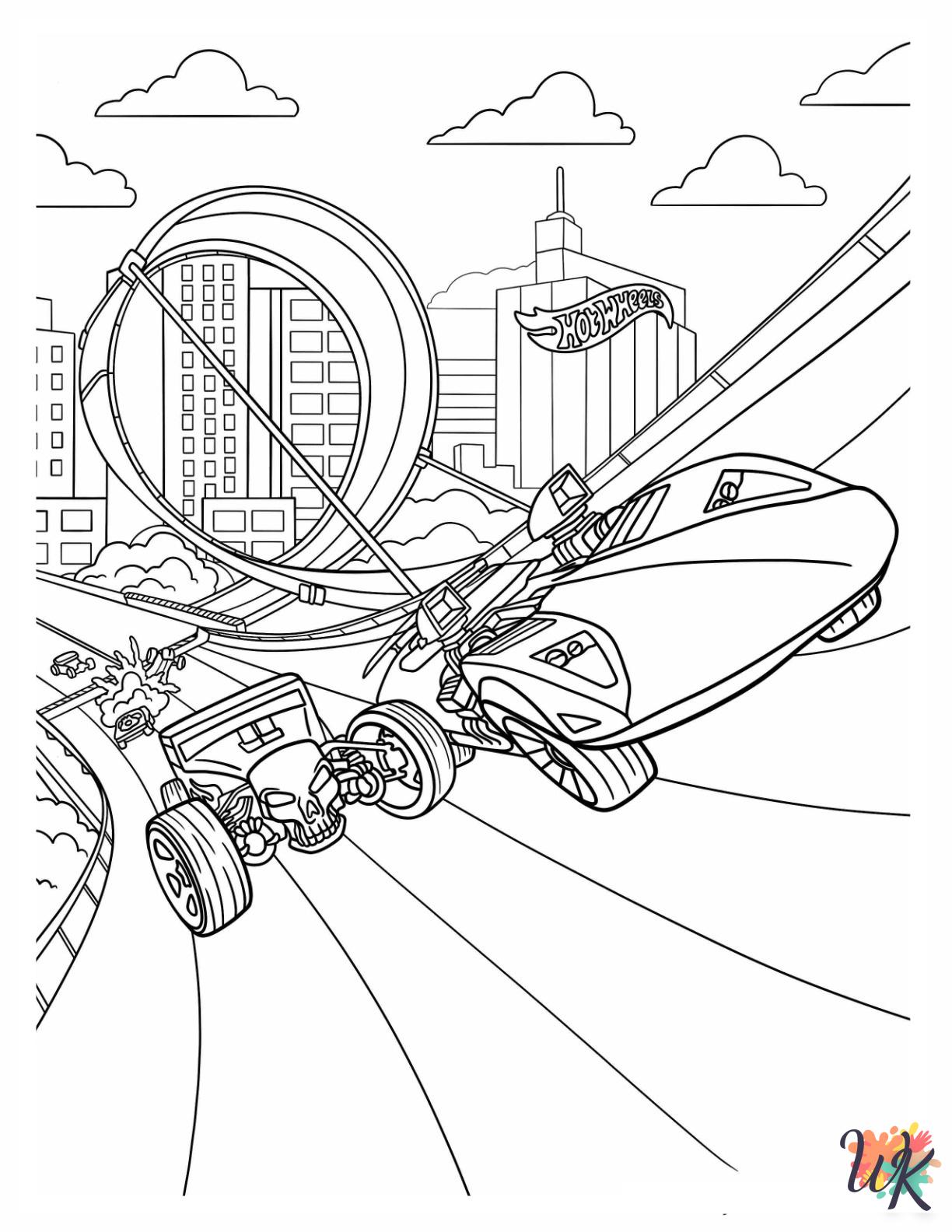 Hot Wheels coloring pages grinch