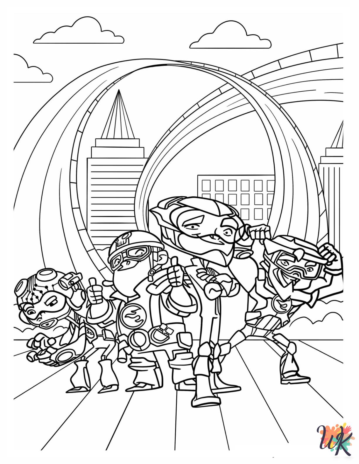 Hot Wheels free coloring pages 2