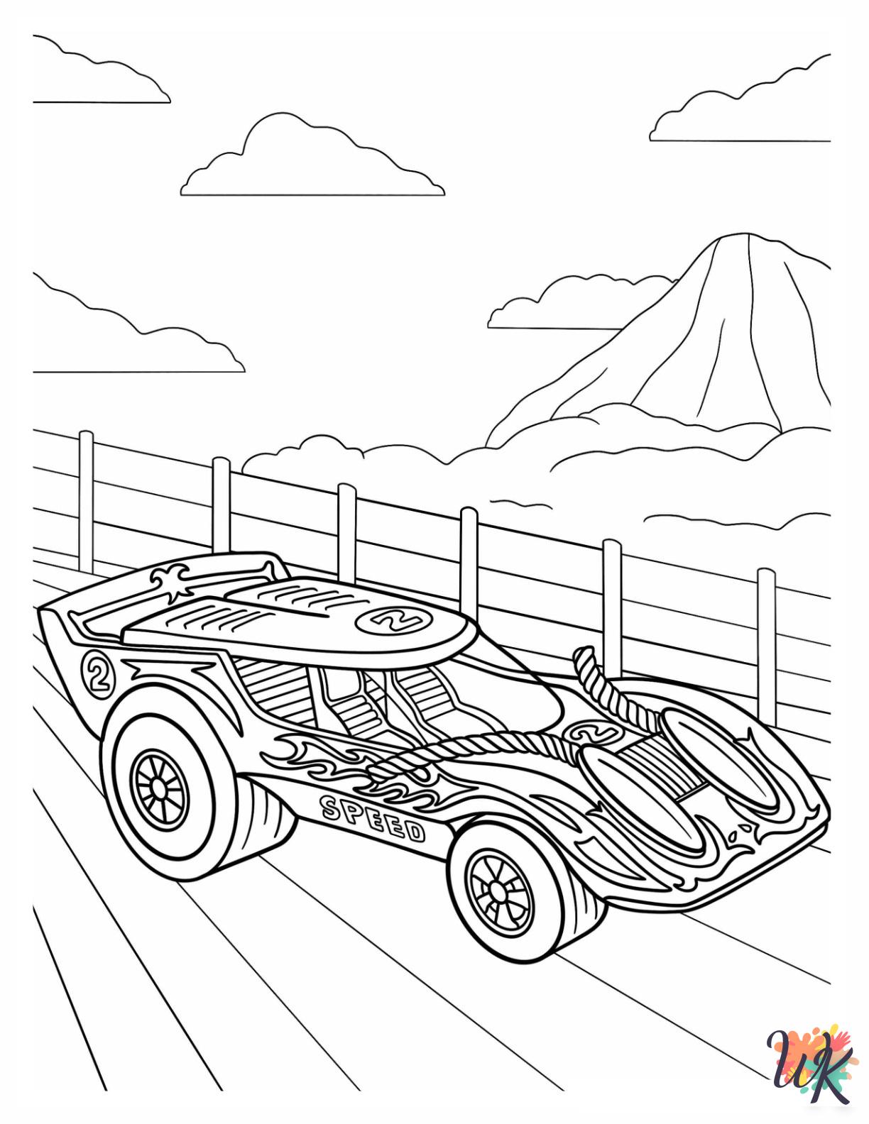 Hot Wheels printable coloring pages 1