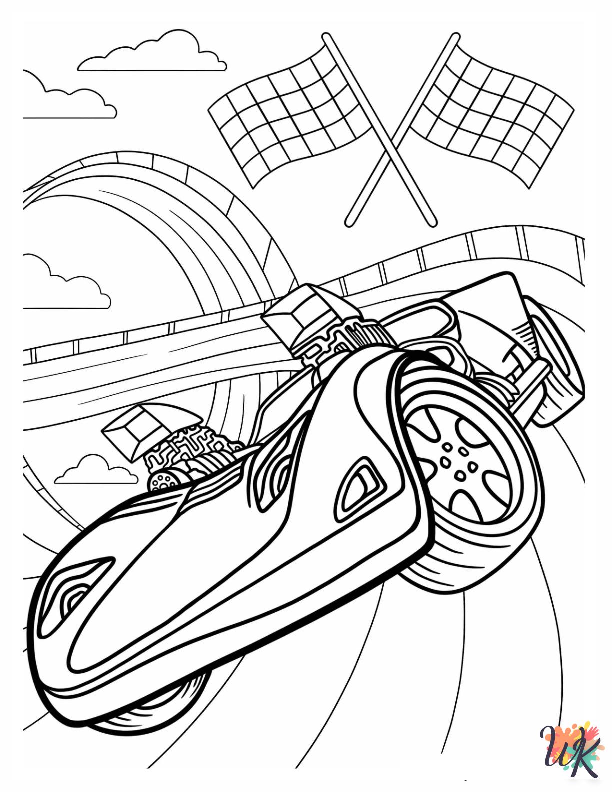 Hot Wheels free coloring pages