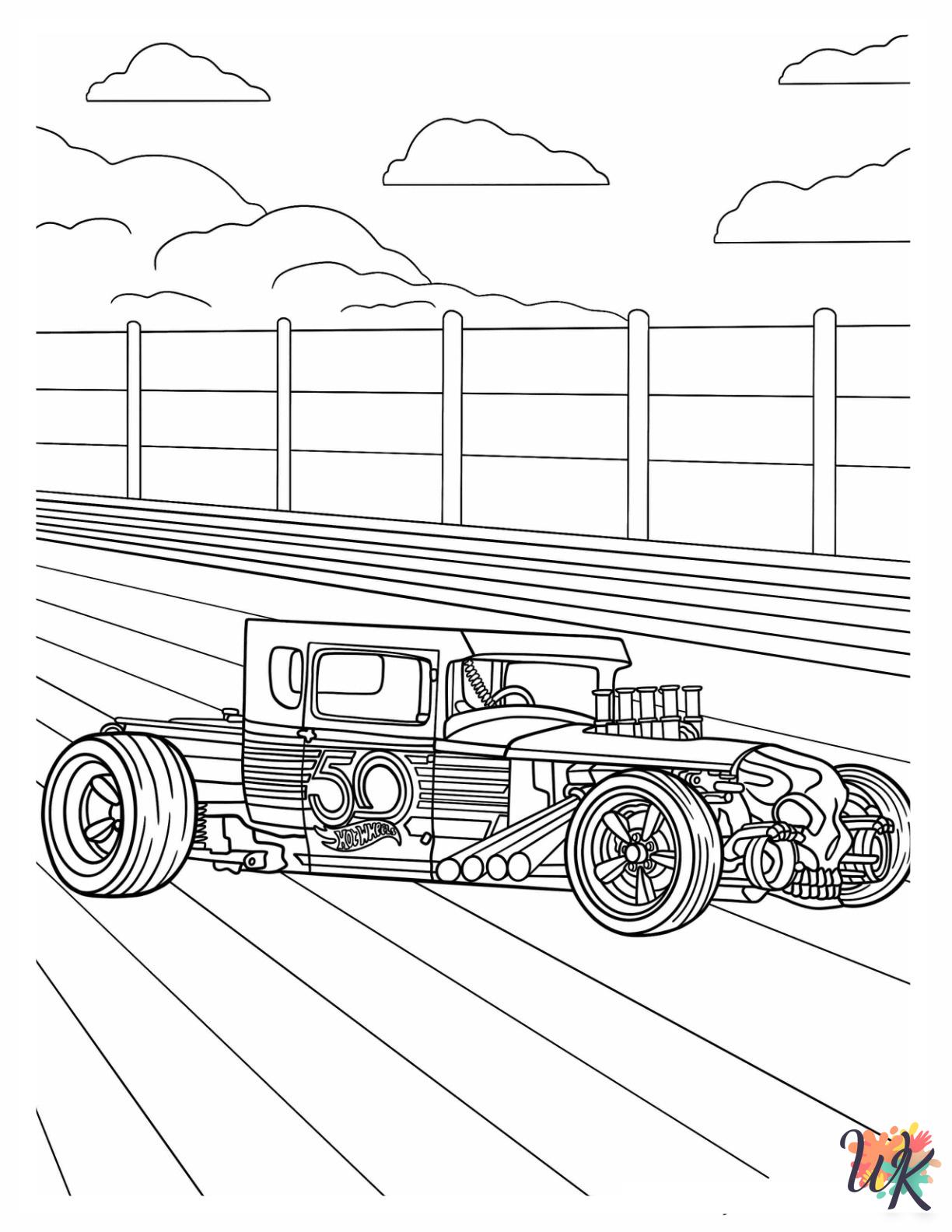 vintage Hot Wheels coloring pages