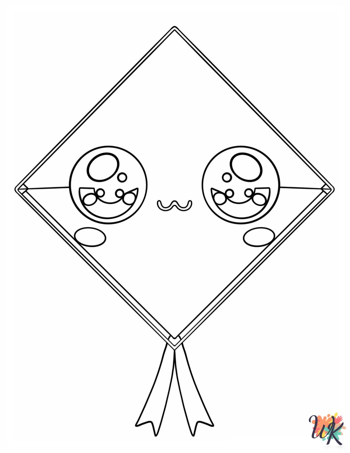 printable Kite coloring pages