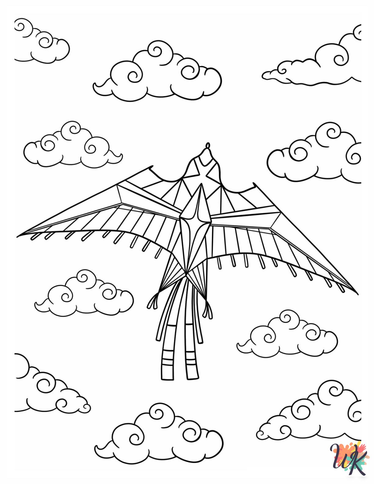 fun Kite coloring pages