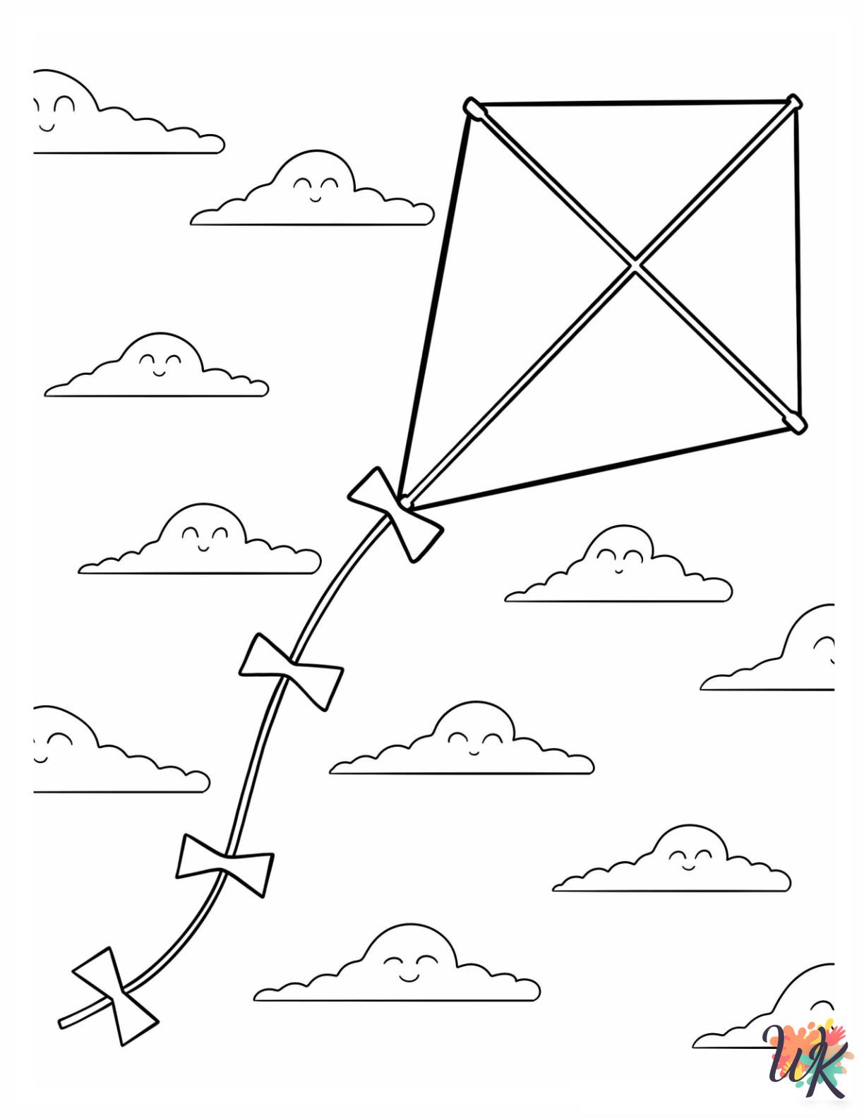 Kite Coloring Pages 20