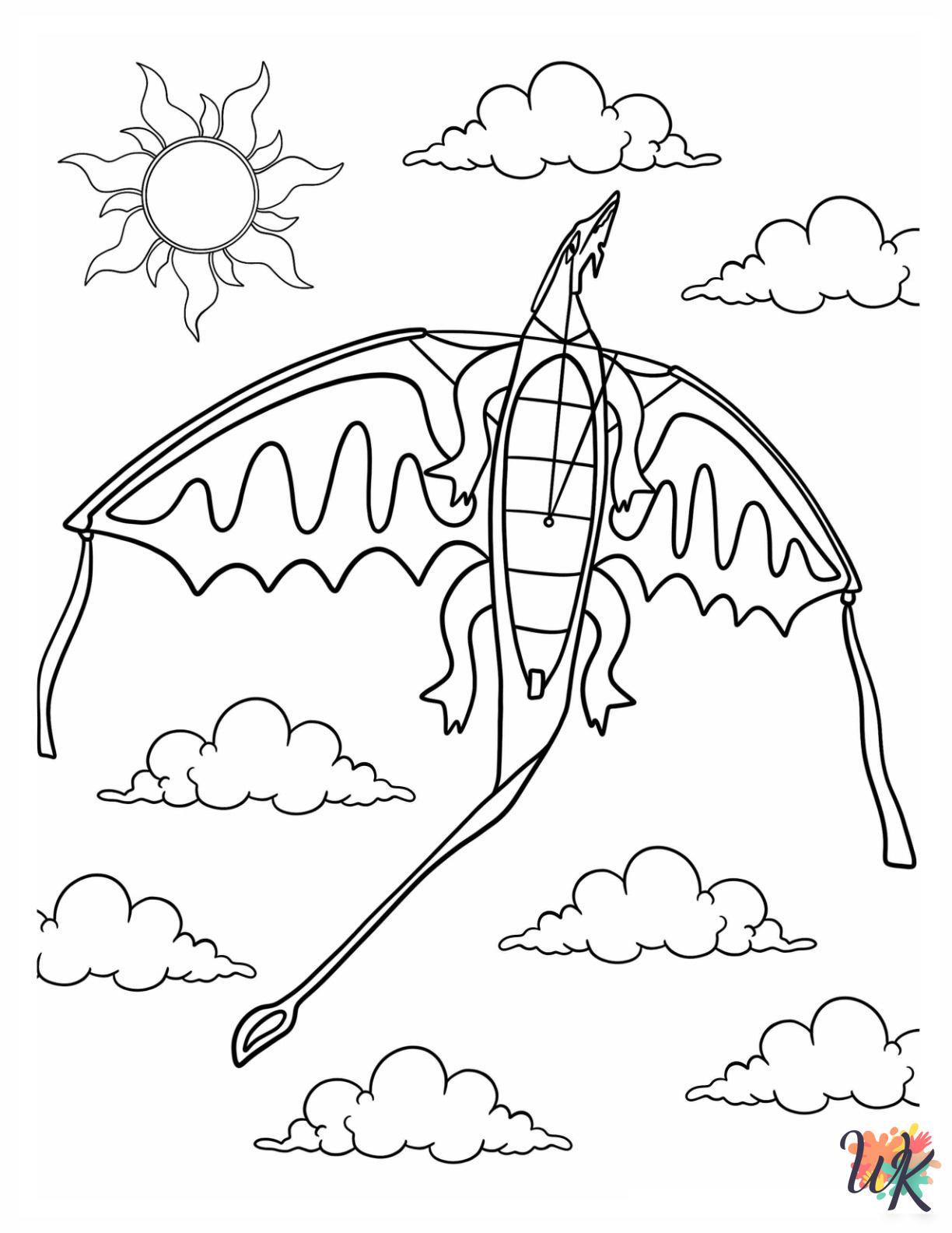free Kite coloring pages for kids