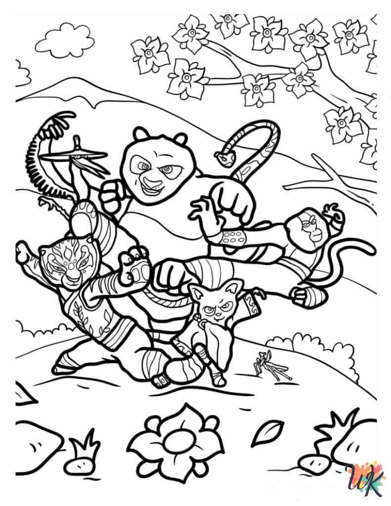 fun Kung Fu Panda coloring pages