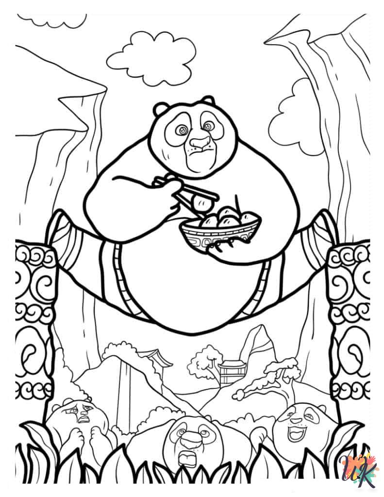 free printable Kung Fu Panda coloring pages 1