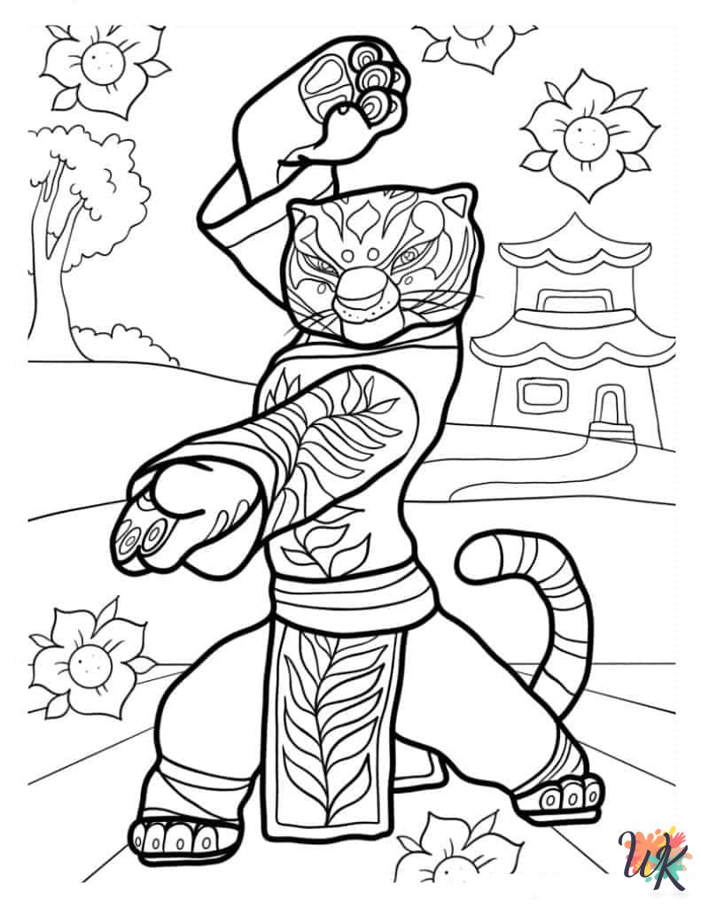 cute coloring pages Kung Fu Panda