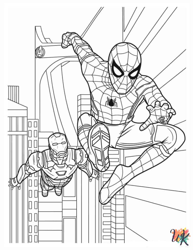 Marvel Avengers coloring pages for kids
