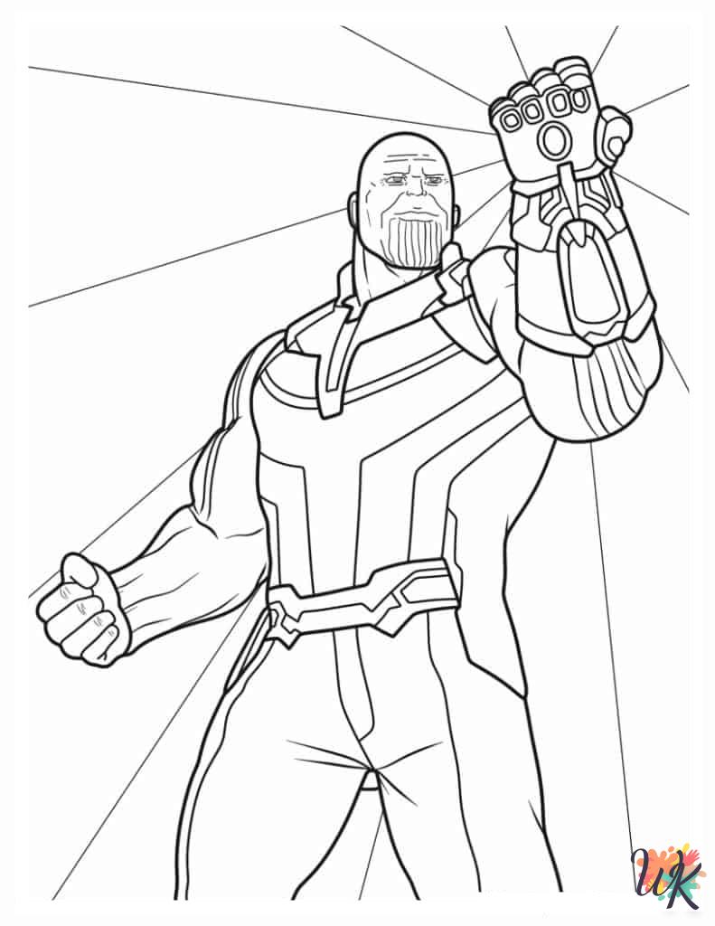 free Marvel Avengers coloring pages printable