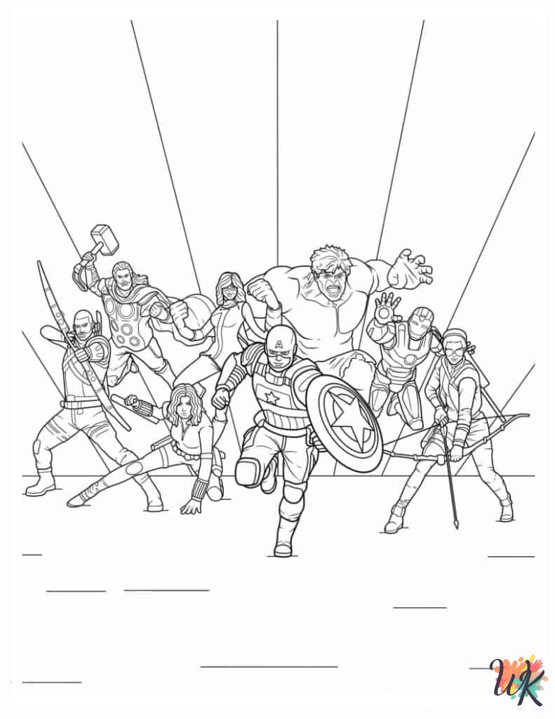 Marvel Avengers Coloring Pages 14