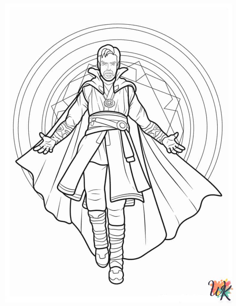 Marvel Avengers themed coloring pages 1