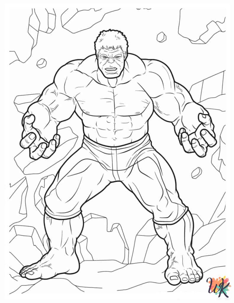 grinch Marvel Avengers coloring pages 1