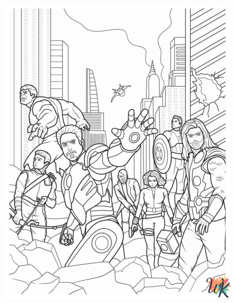 31 Marvel Avengers Coloring Pages For Kids - ColoringPagesWk