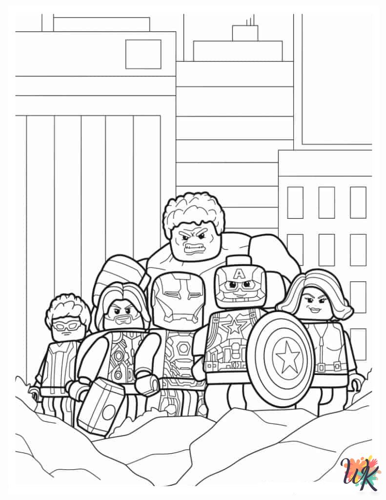 cute coloring pages Marvel Avengers 1