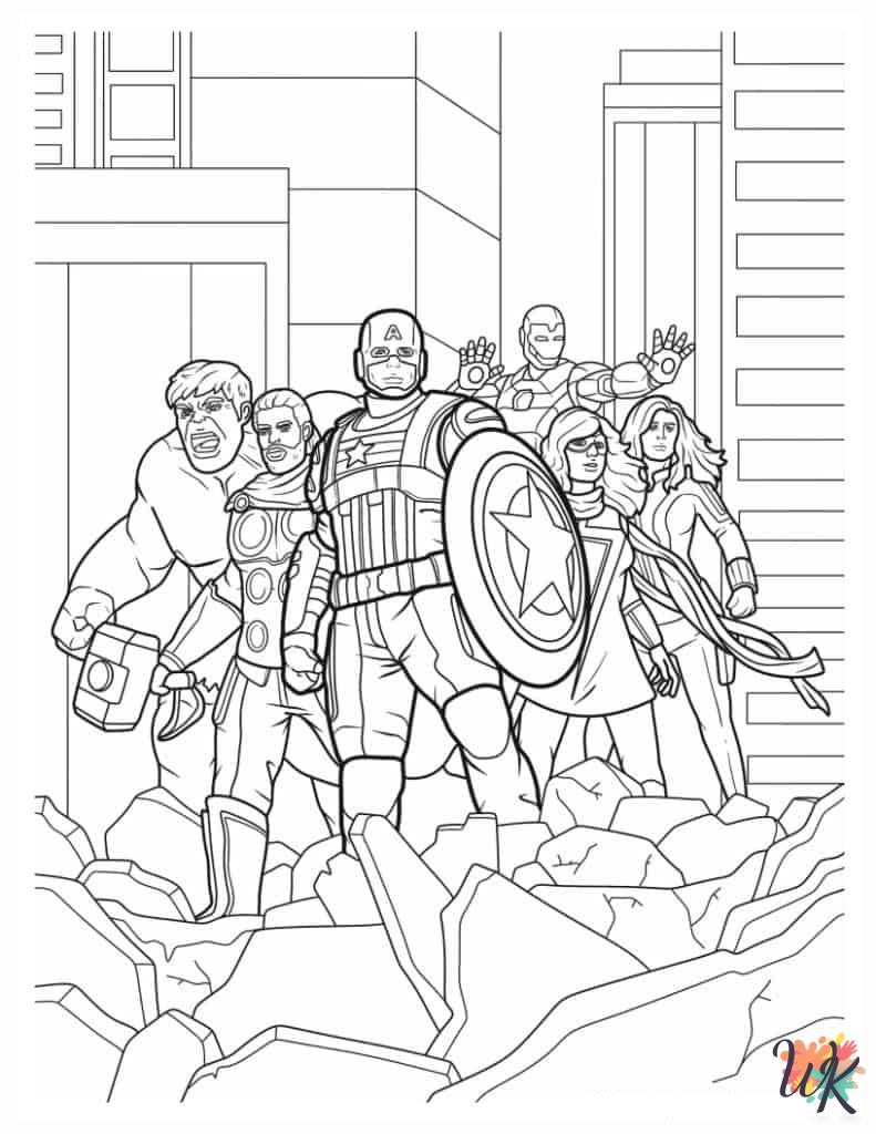 free printable Marvel Avengers coloring pages
