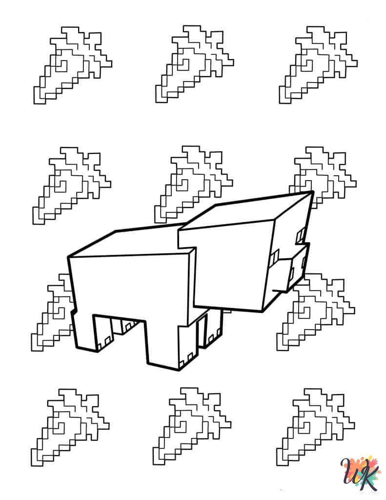 free coloring pages Minecraft